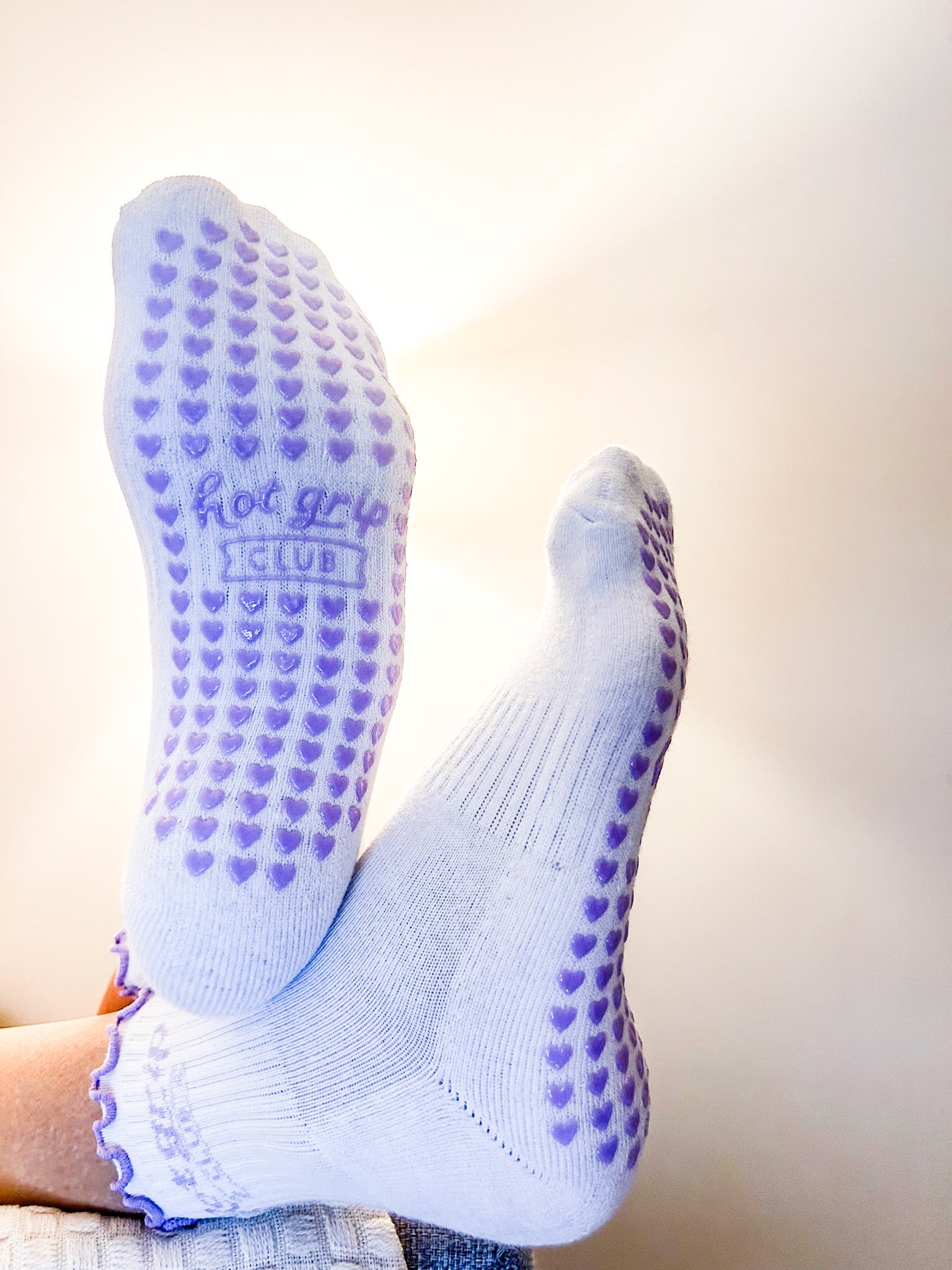 Lavender - Crew Grip Socks